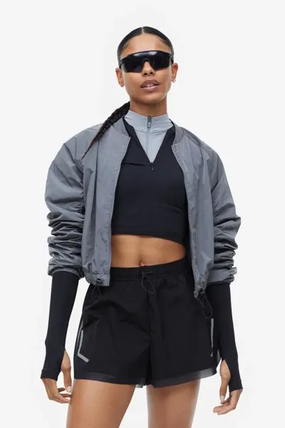 Двухслойные шорты для бега от drymove  H&M, черный