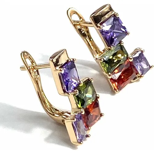 Серьги Florento, бижутерный сплав, серебряный