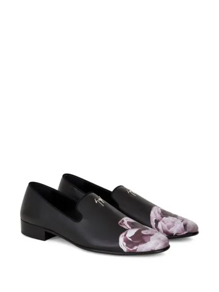 Лоферы Forever Bloom Giuseppe Zanotti, черный