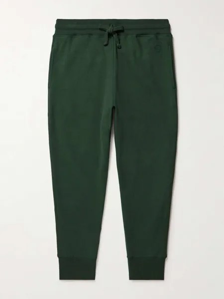 Зауженные спортивные штаны из джерси из смеси хлопка и кашемира Kingsman, зеленый
