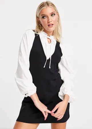 Черный сарафан «2 в 1» Miss Selfridge-Черный цвет
