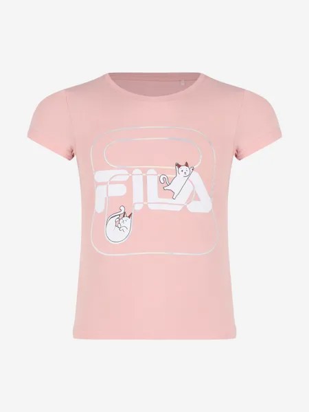 Футболка для девочек FILA, Розовый