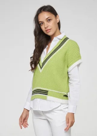 Жилет женский BE YOU BY202-14028 зеленый 42