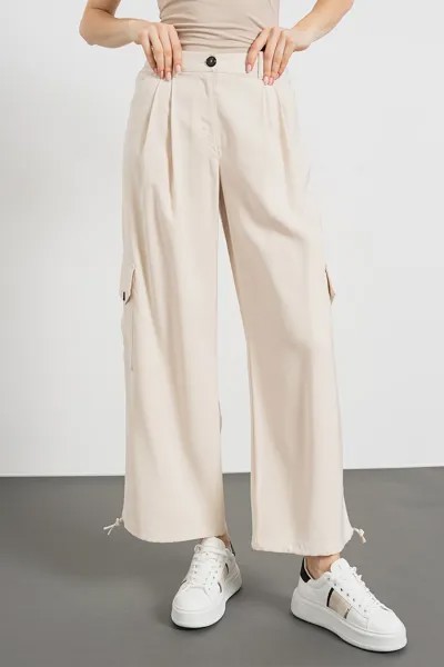 Широкие брюки-карго Max&Co, белый