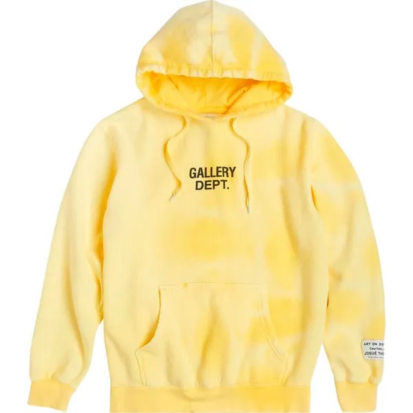 Худи Gallery Dept. Sunfaded Centered Logo, желтый