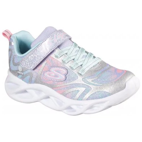 Кроссовки SKECHERS 302305L-SMLT TWISTY BRIGHTS для девочки, цвет серебристый, размер 30