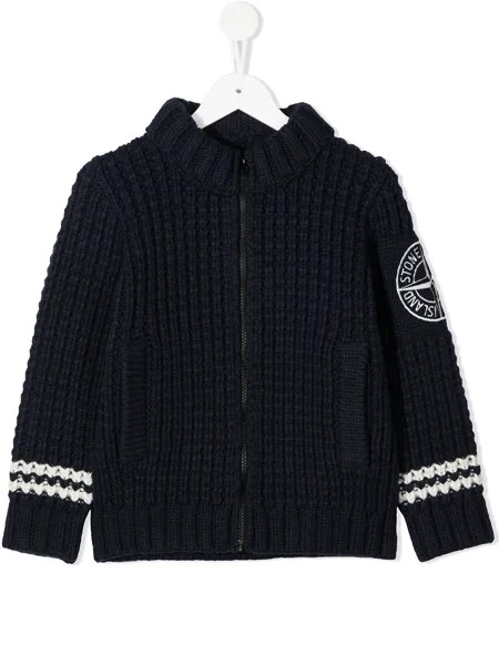 Stone Island Junior свитер с нашивкой-логотипом