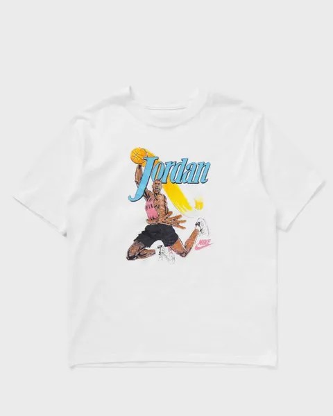 Топ Jordan Wmns Ss Gf Gfx Tee Fa 1, белый/черный