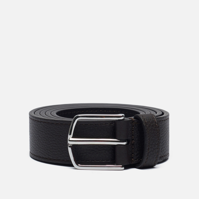 Ремень мужской ANDERSON'S Narrow Stitch Trimmed Soft Grained Leather коричневый 100 см