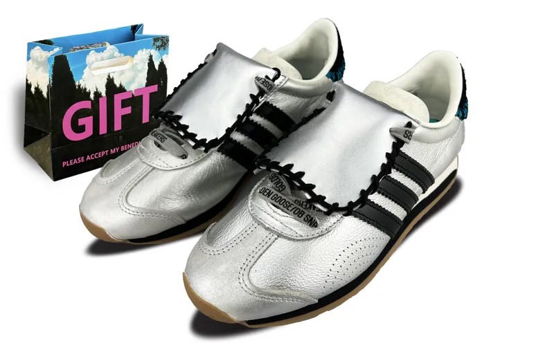 Кроссовки adidas originals COUNTRY OG Lifestyle Shoes Unisex Low-top Silver/black/white, серебряный