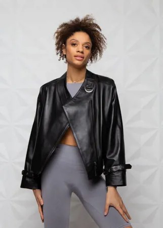 Кожаная куртка женская SARTORI DODICI 95 черная 3XL