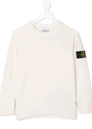 Stone Island Junior джемпер с нашивкой-логотипом