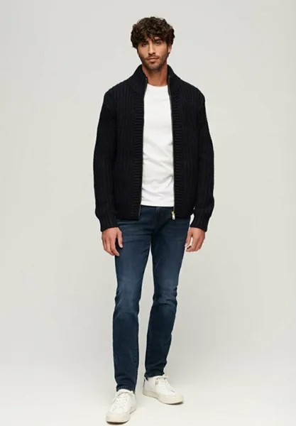 Кардиган CHUNKY ZIP THROUGH  Superdry, синий