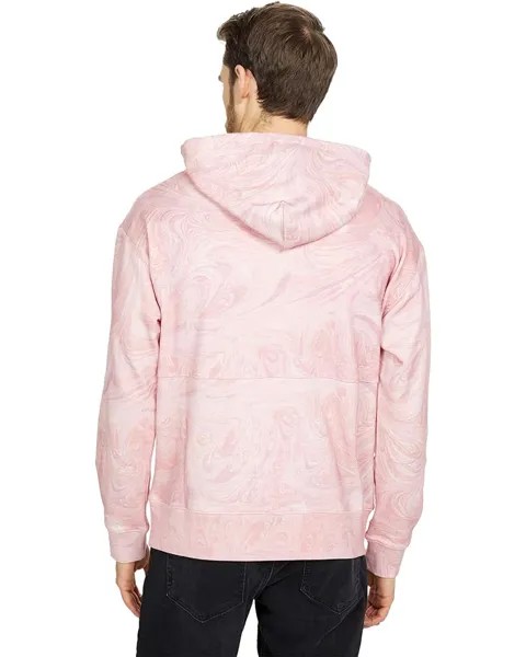 Худи Joe's Jeans Marble Dye French Terry Fleece Hoodie, цвет Tea Rose/Mesa Rose