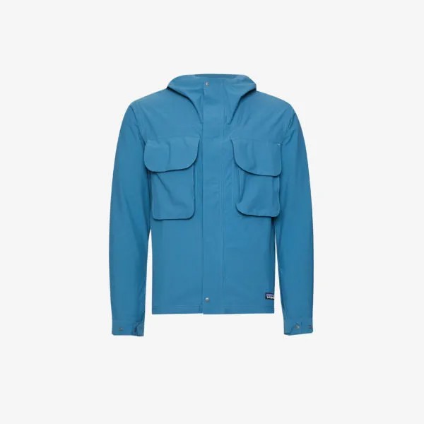 Куртка свободного кроя Isthmus из эластичной ткани с карманами с клапаном Patagonia, синий