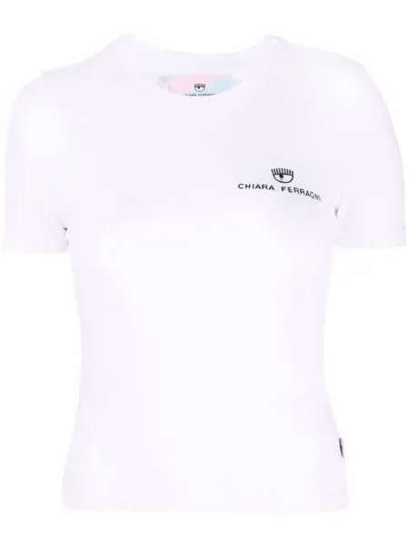 Chiara Ferragni logo-embroidered T-shirt