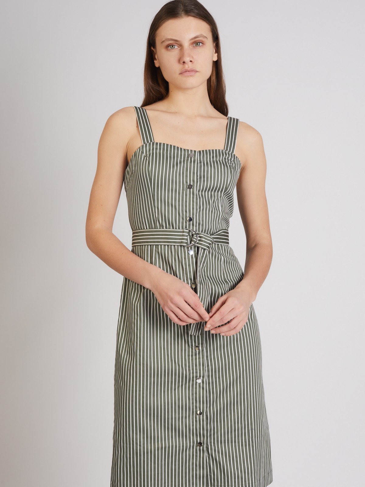 Сарафан женский Zolla 222248239203 хаки 2XL