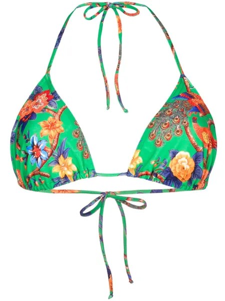 La DoubleJ Pavone Verde bikini top