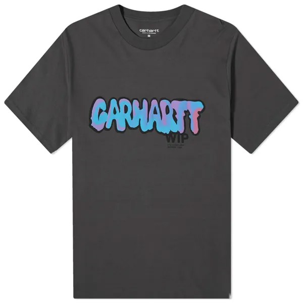 Футболка Carhartt Wip Drip Logo T-Shirt, цвет Charcoal