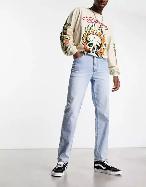 Светлые винтажные джинсы прямого кроя ASOS