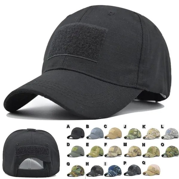 Открытые Velcro Камуфляжные шляпы Простые тактические военные камуфляжные охотничьи шапки