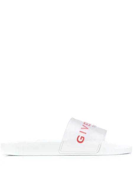 Givenchy шлепанцы с логотипом