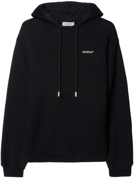 Off-White худи с принтом, черный