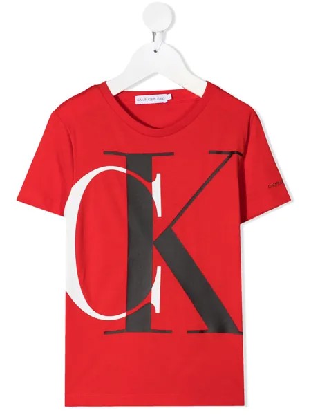 Calvin Klein Kids футболка с круглым вырезом и логотипом