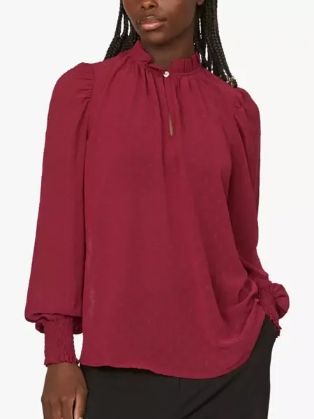 Топ Sisters Point Esar Frill Collar, цвет bordeaux