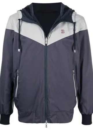Brunello Cucinelli двусторонняя куртка с капюшоном