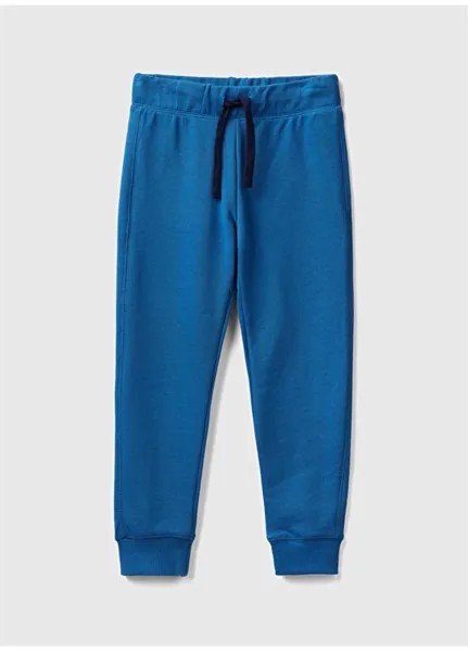 Синие мужские спортивные штаны с эластичной резинкой 3J68CF01O Benetton, синий