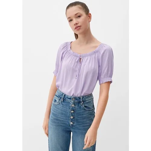 Блуза Q/S by s.Oliver, размер 40 (L), фиолетовый