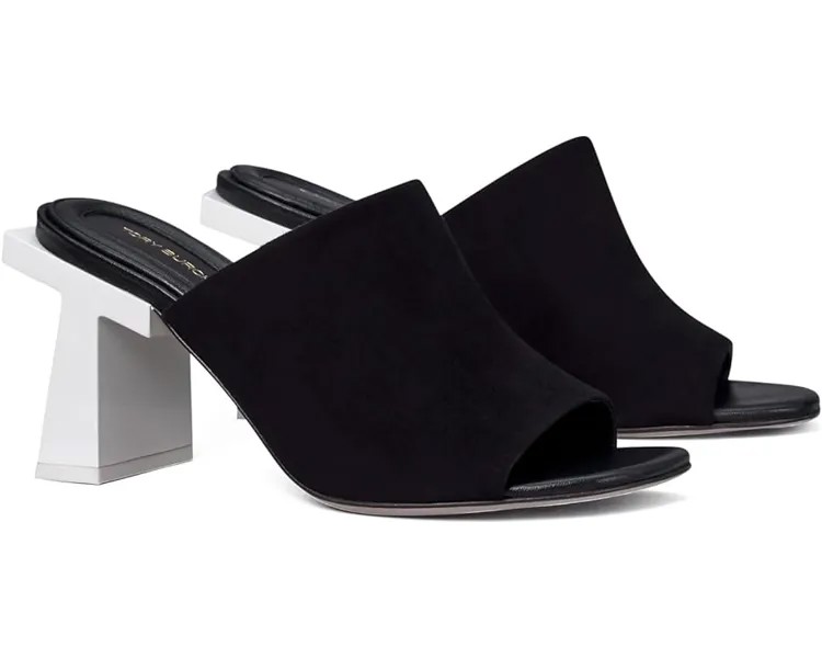 Туфли Tory Burch Block T Mule Sandal 90 mm, цвет Perfect Black/Perfect Black