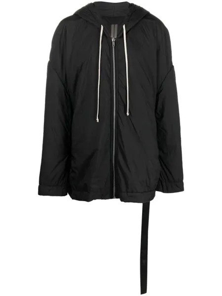 Rick Owens DRKSHDW плащ оверсайз с кулиской, черный