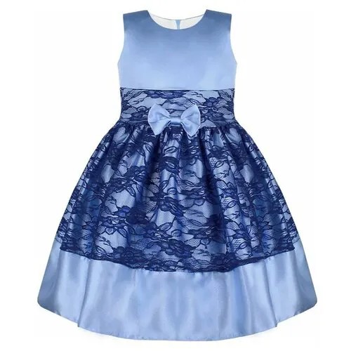 Платье радуга дети, размер 32/128, голубой