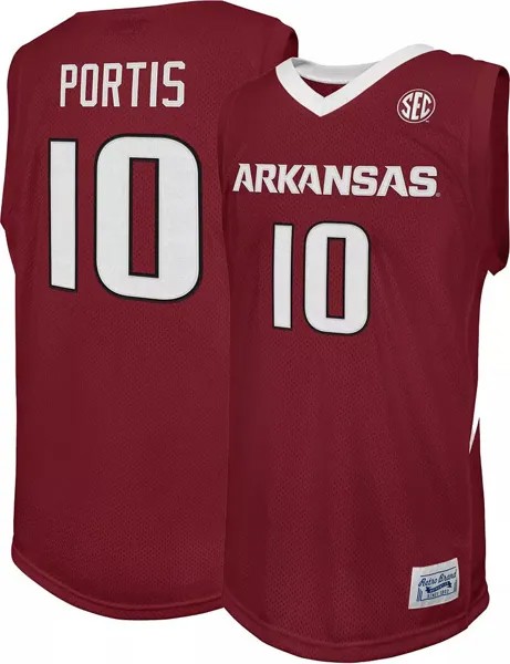 Мужская баскетбольная майка Retro Brand Arkansas Razorbacks Bobby Portis Jr. # 10 Cardinal