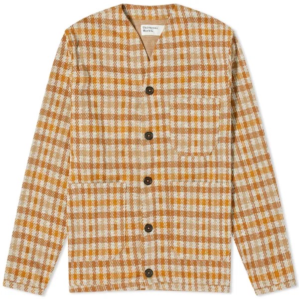 Кардиган Universal Works Summer Check Fleece, песочный