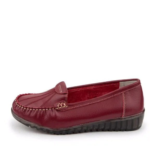 Мокасины женские MUNZ SHOES 40-12WA-163V красные 36 RU