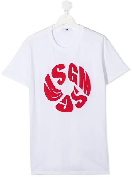 MSGM Kids футболка с логотипом