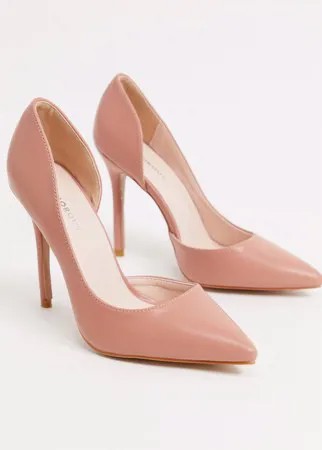 Розовые туфли-лодочки Glamorous-Бежевый