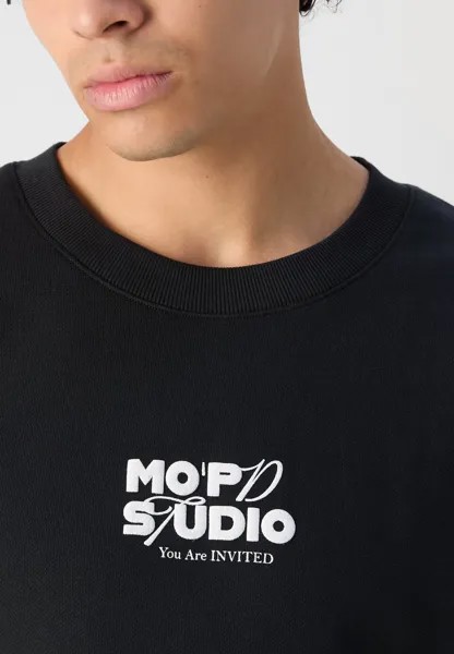 Спортивный свитер CREW NECK PRINT RELAXED FIT Marc O'Polo DENIM, черный
