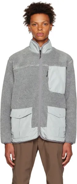 Серая куртка с карманами Descente ALLTERRAIN