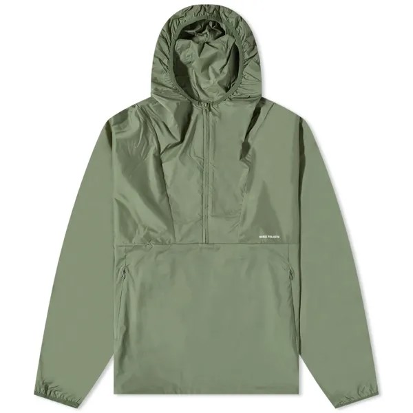 Куртка-анорак Norse Projects Herluf Light Nylon, темно-зеленый