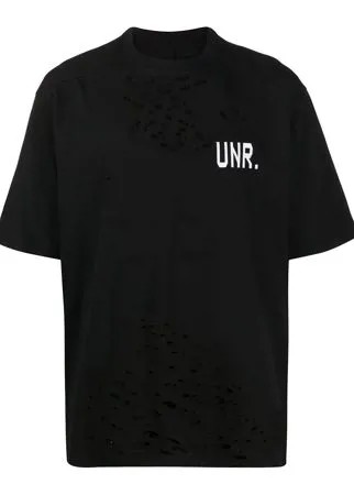 UNRAVEL PROJECT футболка LAX Distress с принтом