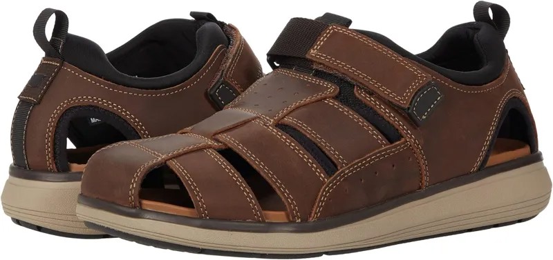 Сандалии на плоской подошве Venture Fisherman Sandal Florsheim, цвет Brown Crazy Horse