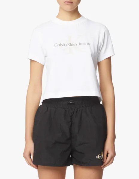 Футболка с монограммой Seasons Calvin Klein Jeans, белый