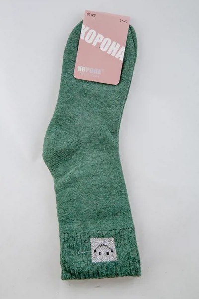 Носки махровые женские Корона B2126 (37-42, Зеленый)
