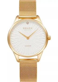 Fashion наручные  женские часы Obaku V297LXGIMG. Коллекция Diamond