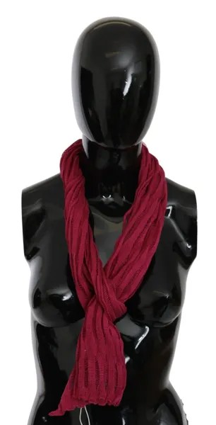 GALLIANO Шарф Бордо с запахом на шею, платок, 20 x 100 см, рекомендуемая розничная цена 150 долларов США.