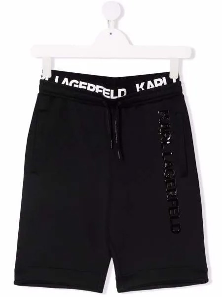 Karl Lagerfeld Kids облегающие шорты с логотипом